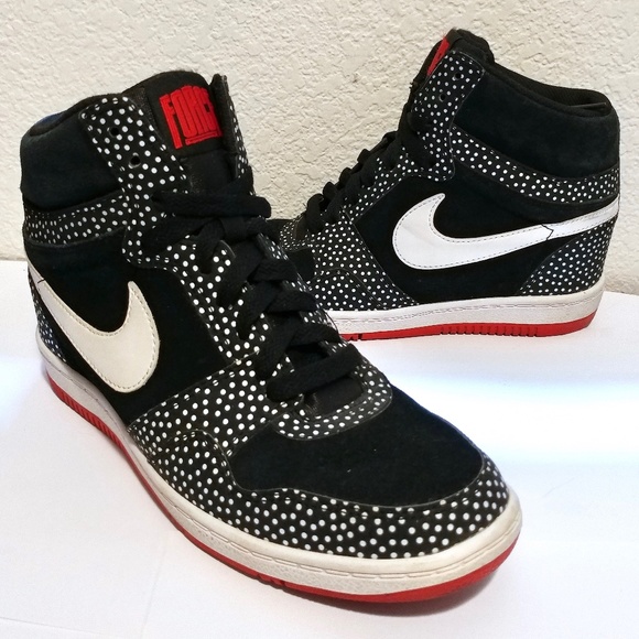 nike force wedge sneakers